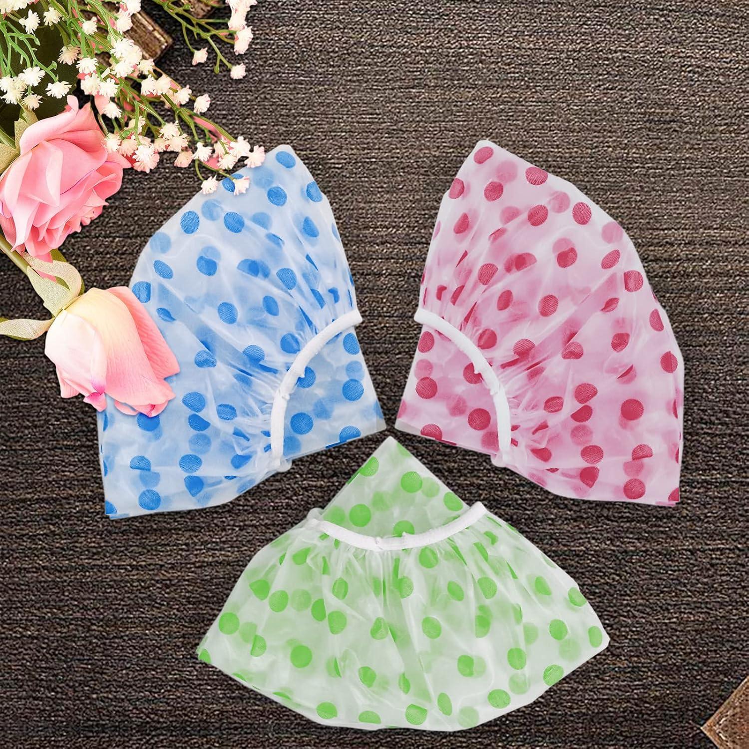 Gorras de Ducha Reutilizables 3PCS Fouews - Impermeables