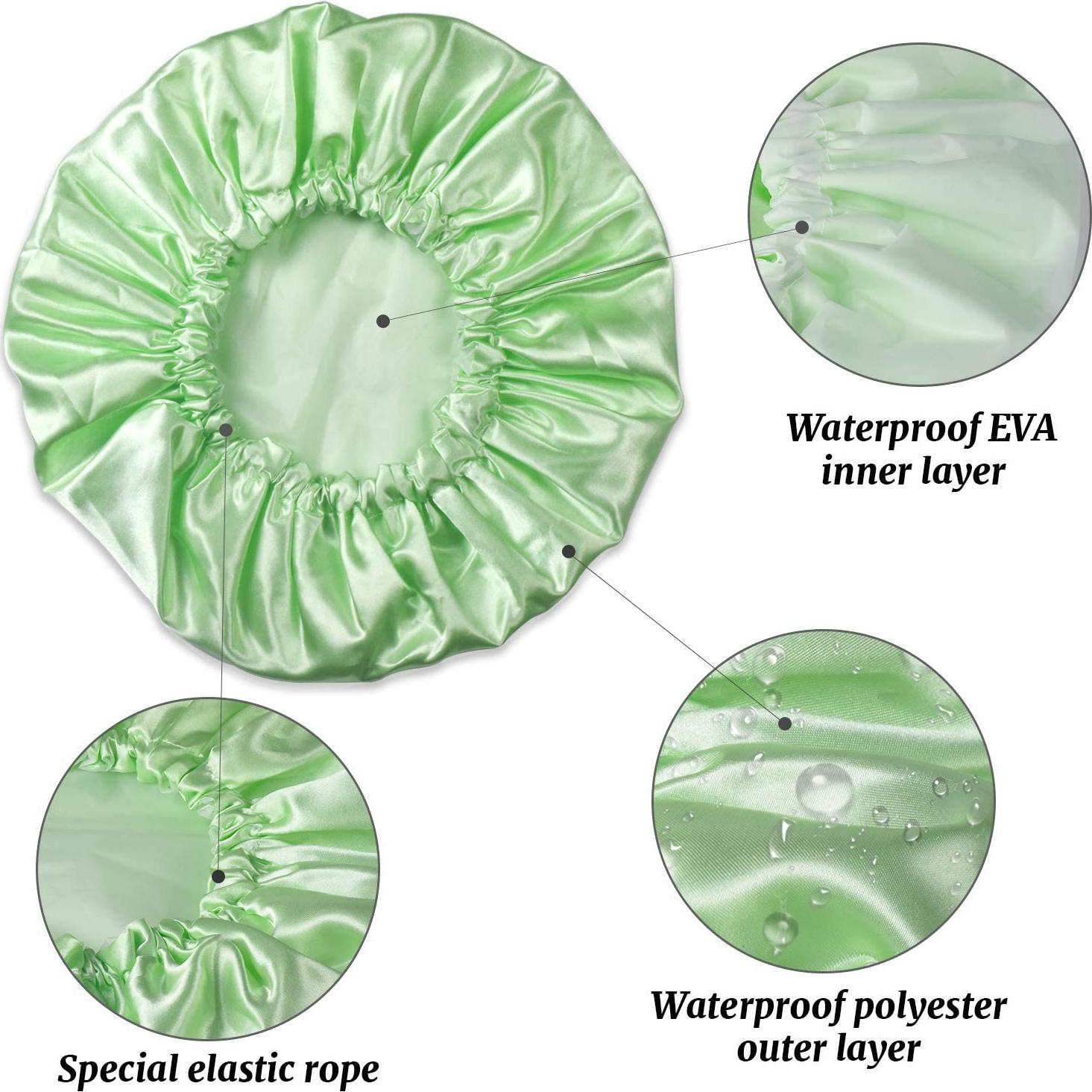 Gorras de Ducha Reutilizables SMILCO - 4 Colores Impermeables