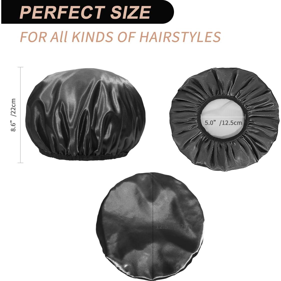 Gorro de Ducha Aquior Extra Grande Impermeable Doble Capa