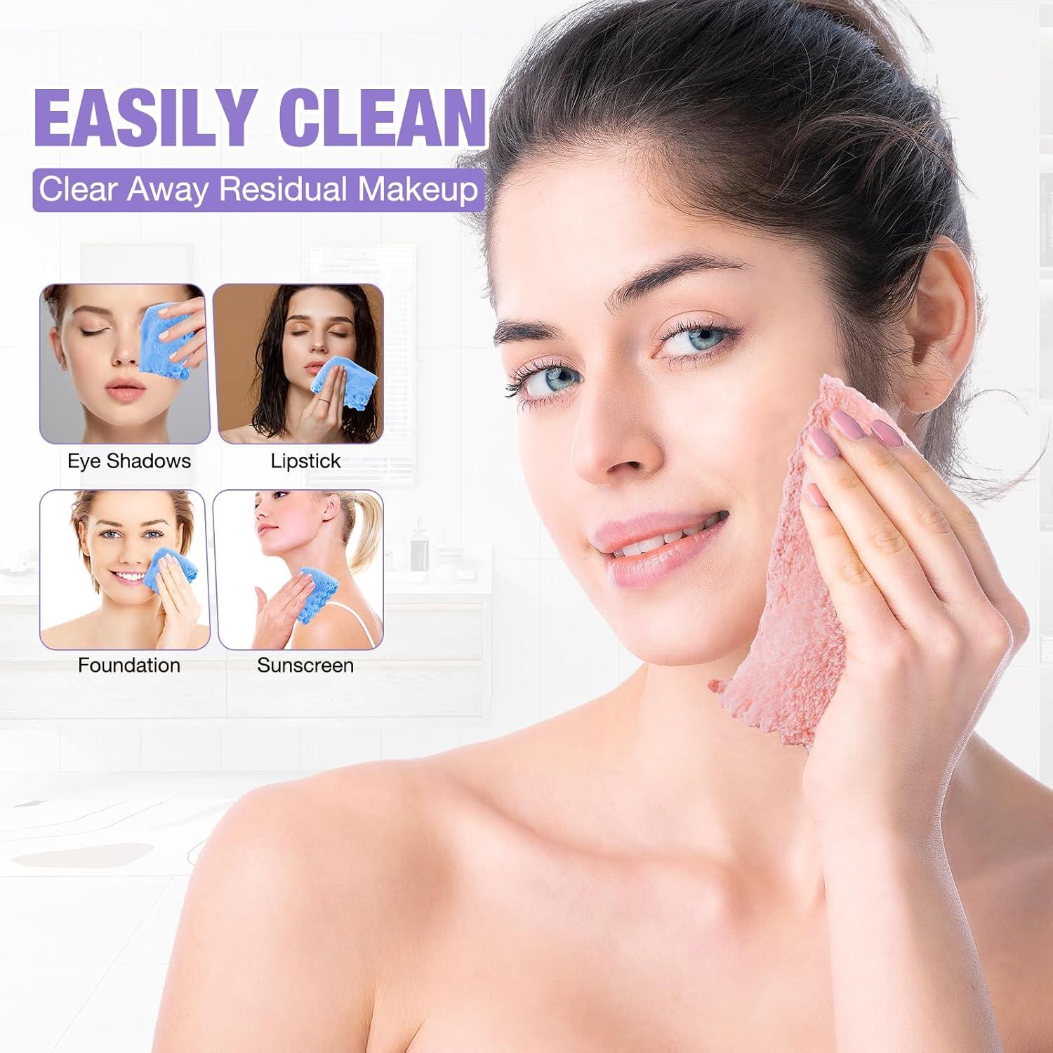 Toallitas Desmaquillantes Reutilizables JOHOKAKITI 28 Unidades 17.78x17.78 cm