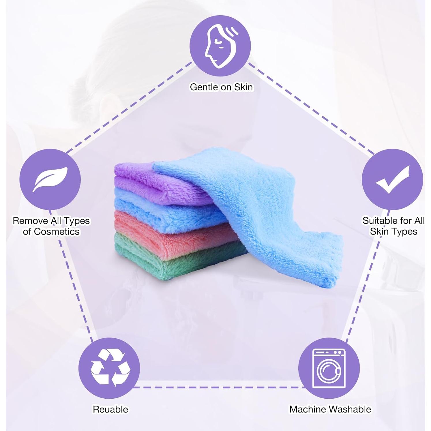 Toallitas Desmaquillantes Reutilizables JOHOKAKITI 28 Unidades 17.78x17.78 cm