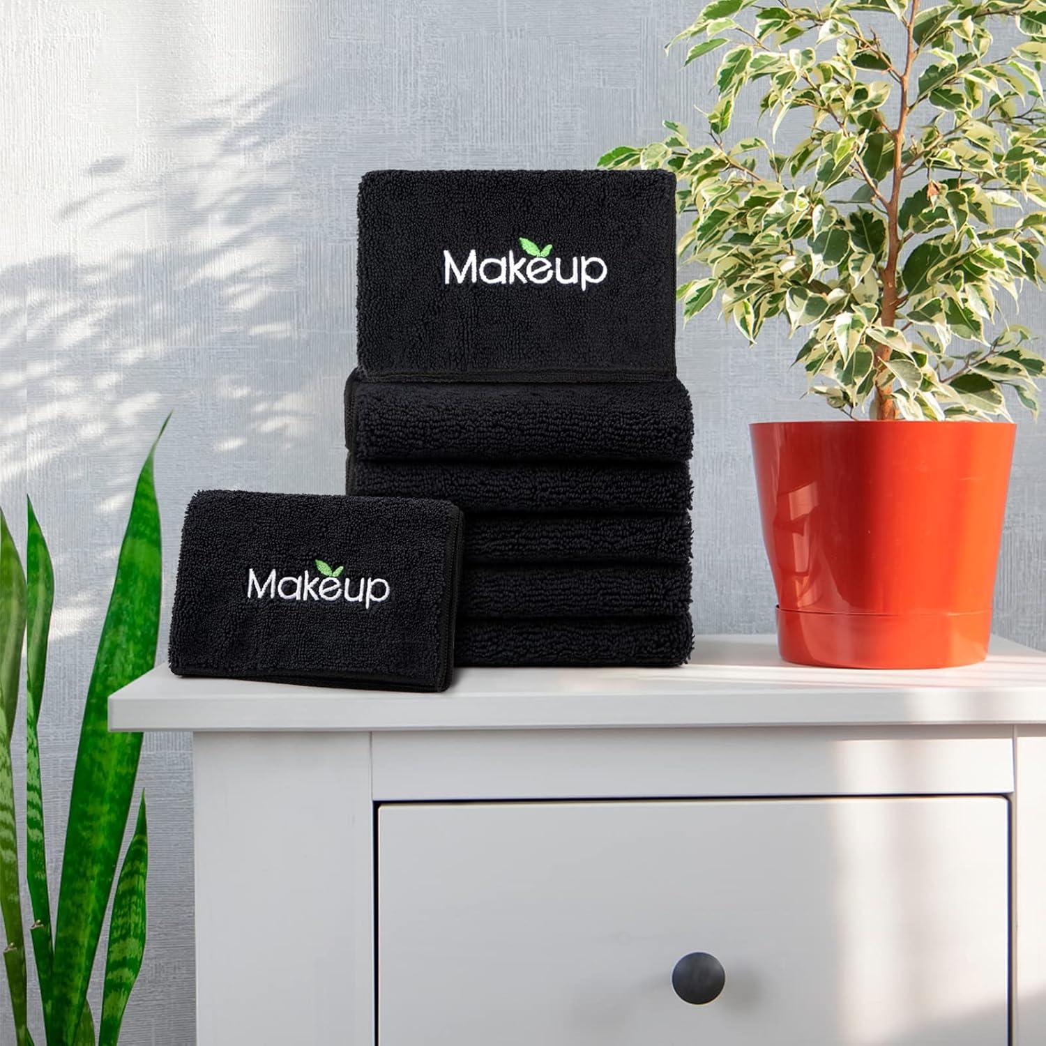 Toallas de Microfibra Orighty - 6 Unidades 33x33 cm Negras