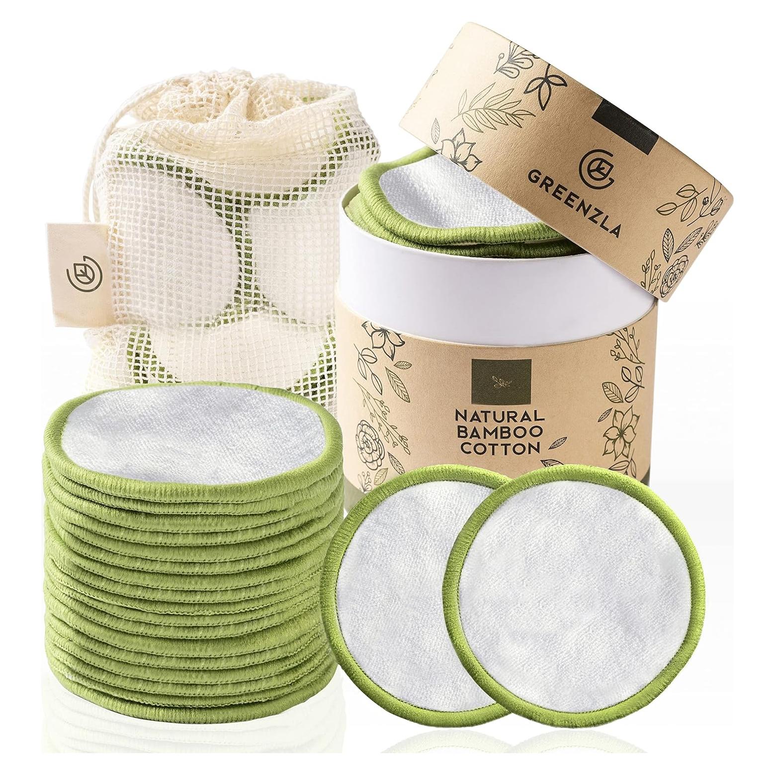 Almohadillas Reutilizables para Desmaquillar Greenzla 20 Unidades