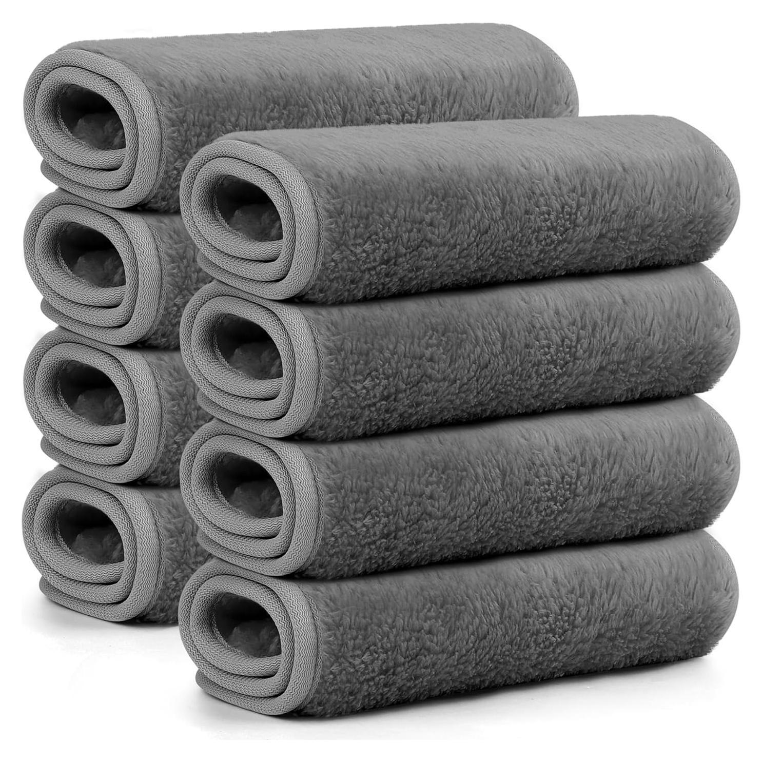 Paquete de 8 Toallas Desmaquillantes HealAge Microfibra 33x18cm