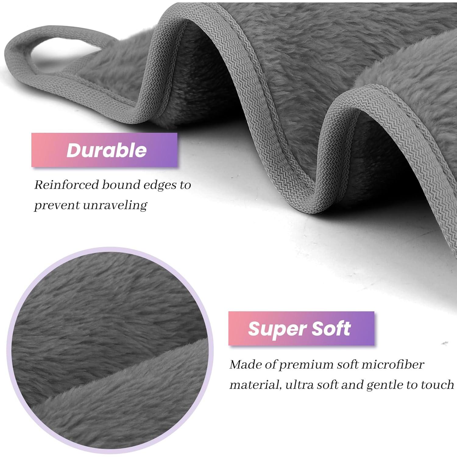 Paquete de 8 Toallas Desmaquillantes HealAge Microfibra 33x18cm