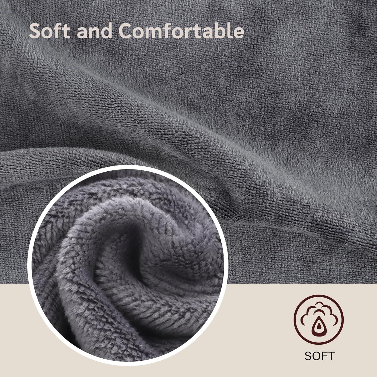 Paño Desmaquillante Reutilizable Nugilla 30x30 cm Gris - 6 Unidades