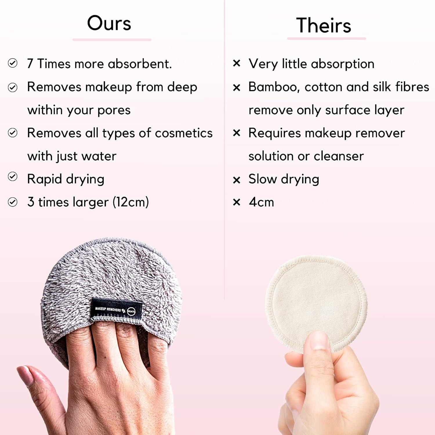 Almohadillas Reutilizables para Desmaquillar Ogato - 6 Piezas