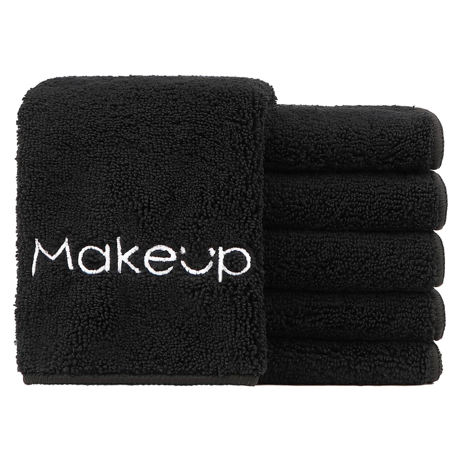 Paño Desmaquillante HOMEXCEL 6 Unidades Microfibra 33x33 cm Negro