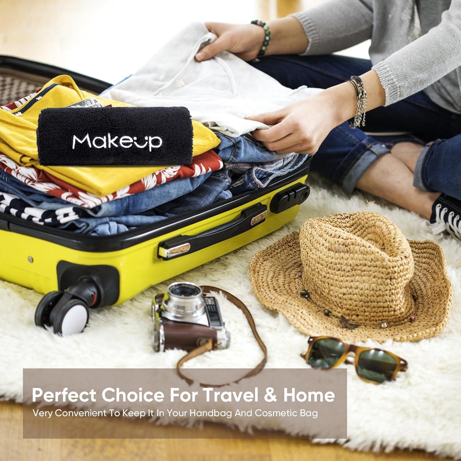 Paño Desmaquillante HOMEXCEL 6 Unidades Microfibra 33x33 cm Negro