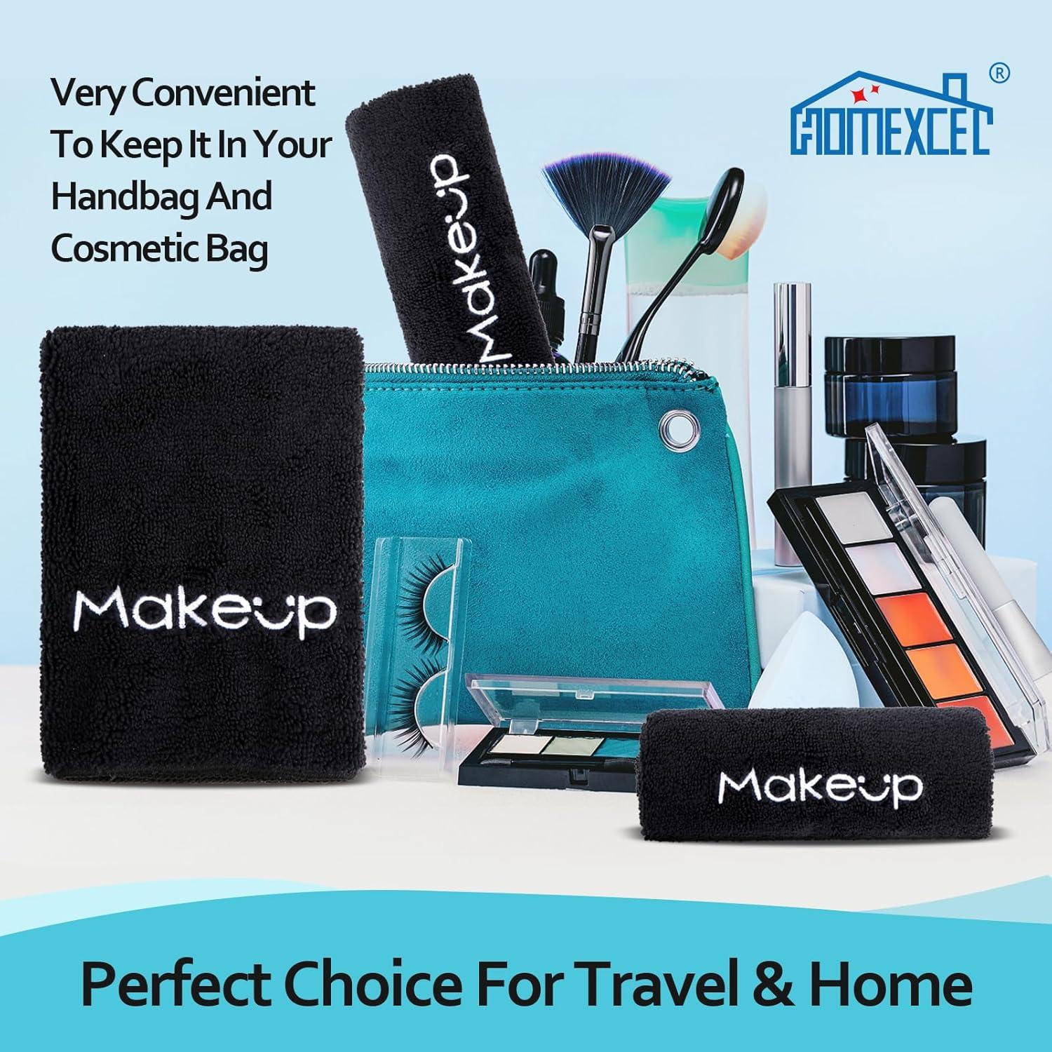 Paño Desmaquillante HOMEXCEL 6 Unidades Microfibra 33x33 cm Negro