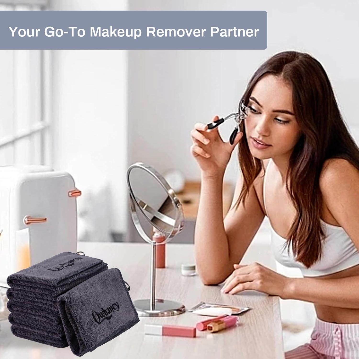 Paños de Maquillaje Reutilizables Qwhancy 30x30 cm 6 Piezas