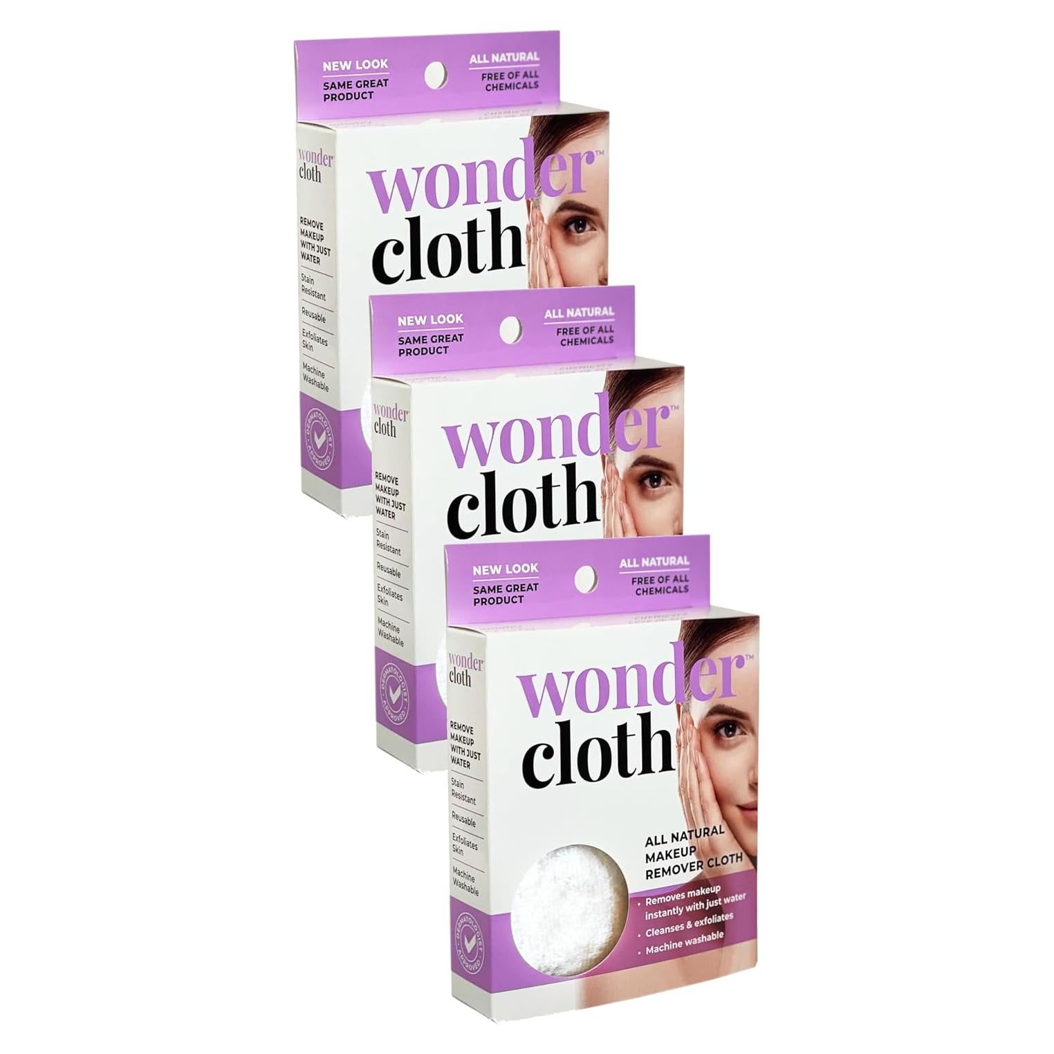 Paño Maravilloso Wonder - Paquete de 3, 100% Natural, Lavable