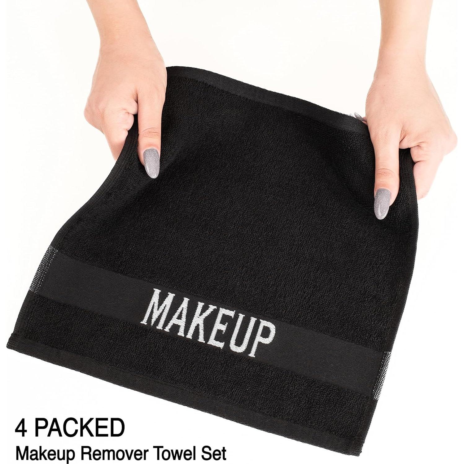 Toallas Desmaquillantes Lino Suave Americano 100% Algodón 4 Piezas 30x30 cm