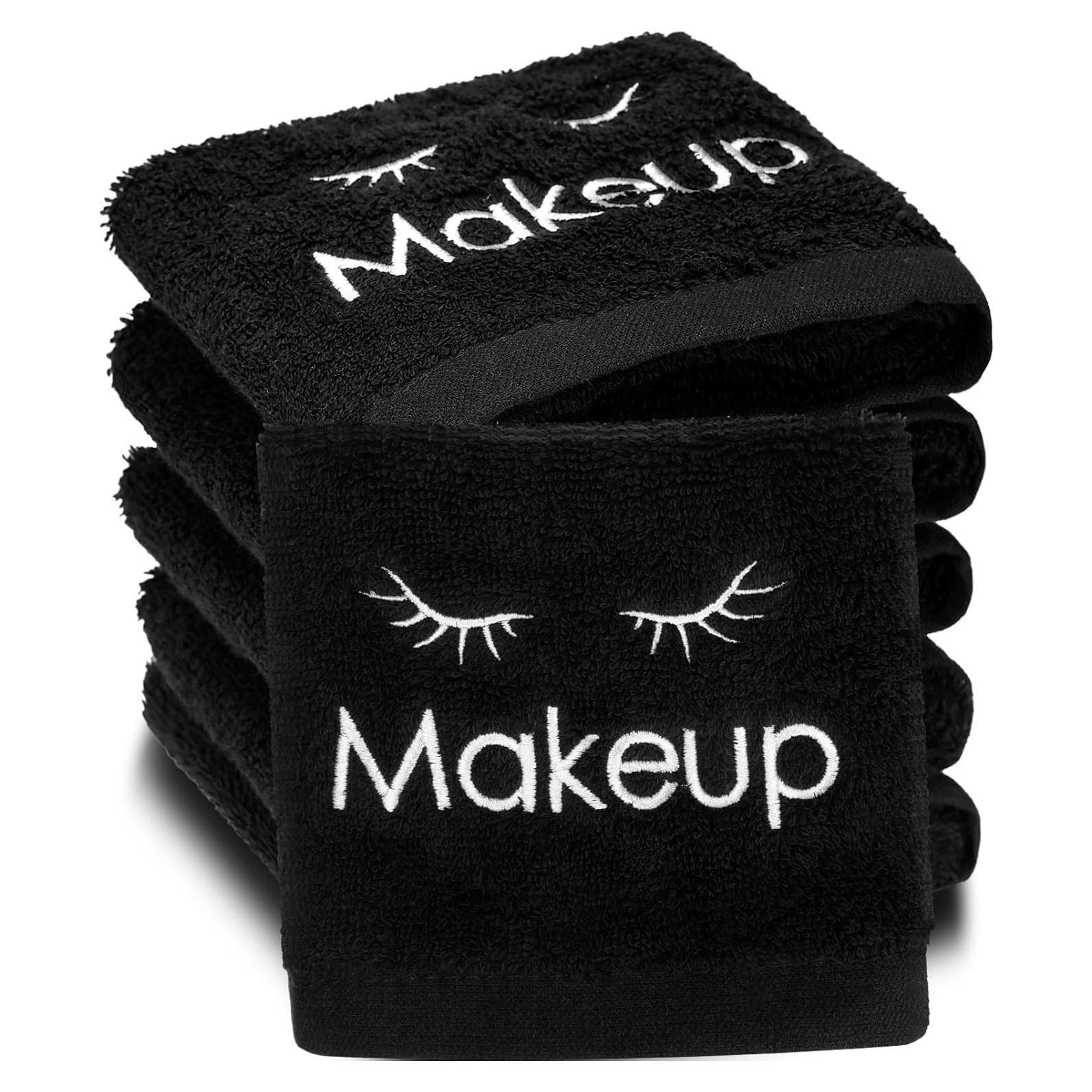 Toallas de Maquillaje Negras Reutilizables Shimeyao 33x33 cm