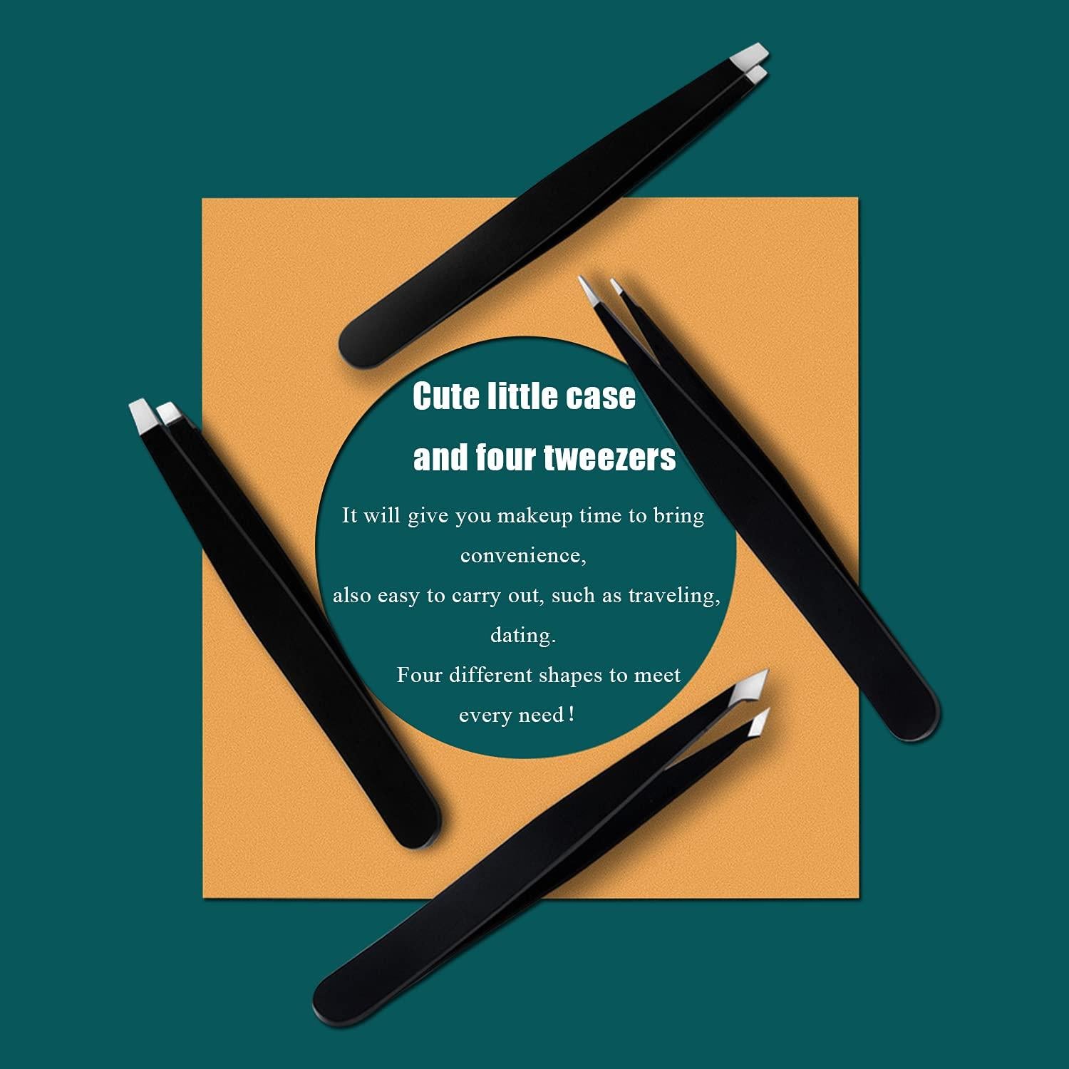 Juego de Pinzas de Acero Inoxidable LUDOUPIER 4 Piezas