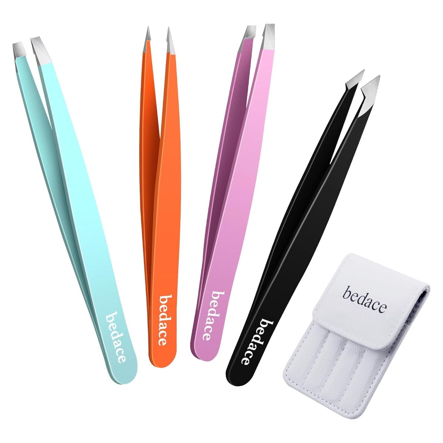Set de Pinzas para Vello Facial Bedace - 4 Piezas Multicolor