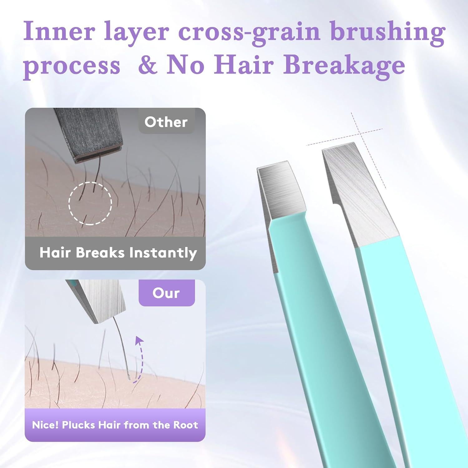 Set de Pinzas para Vello Facial Bedace - 4 Piezas Multicolor