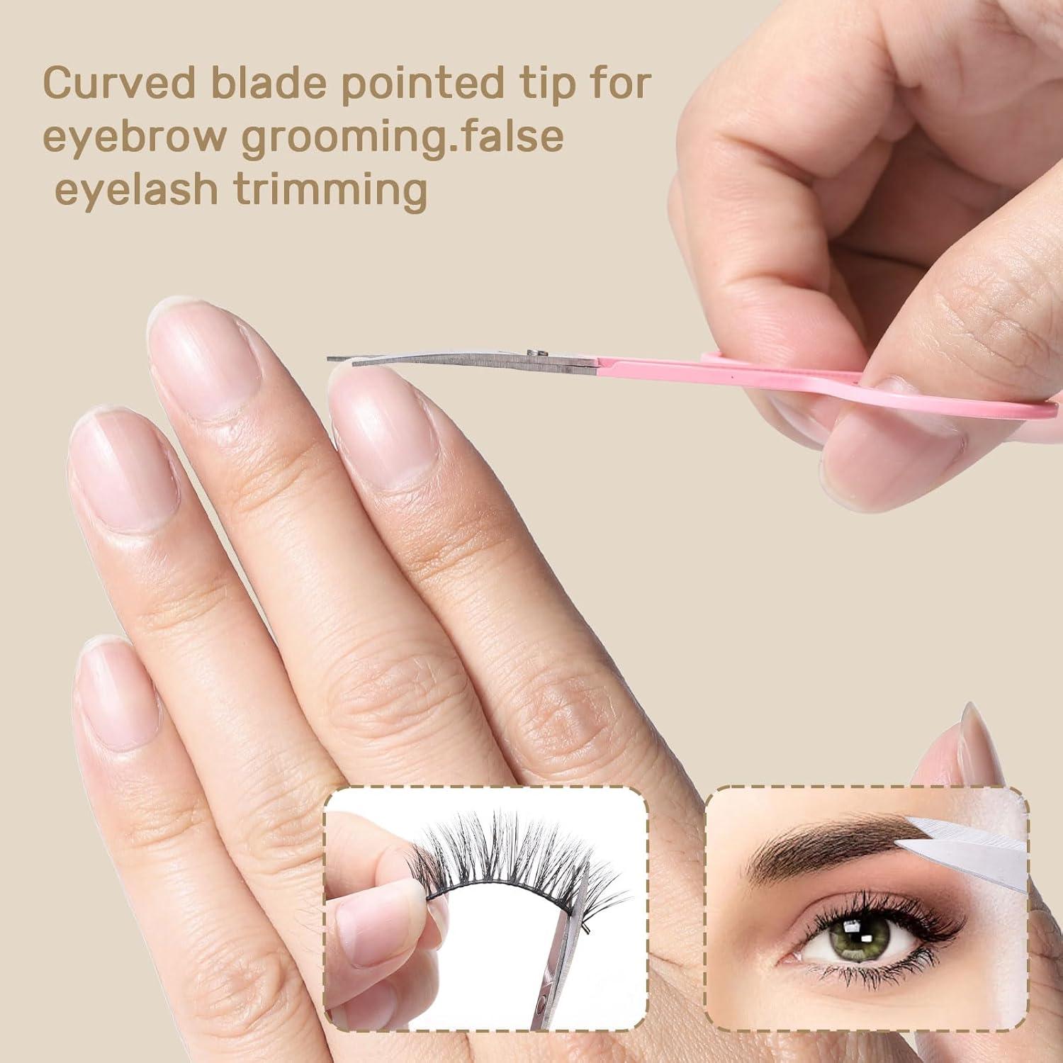 Set de 10 Pinzas de Precisión KINGMAS para Cejas y Vello Facial