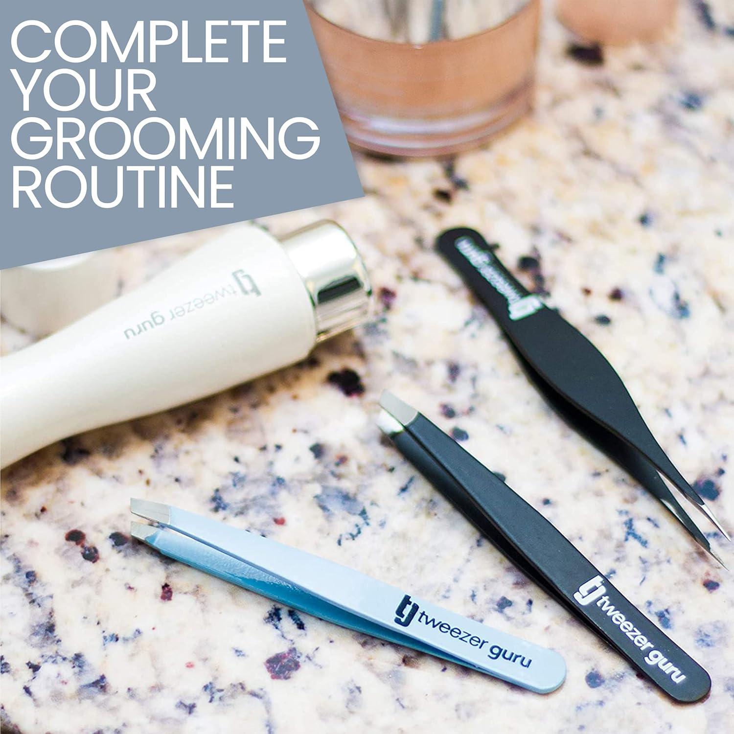 Pinzas de Precisión TWEEZER GURU - Juego de 2 Piezas Negro