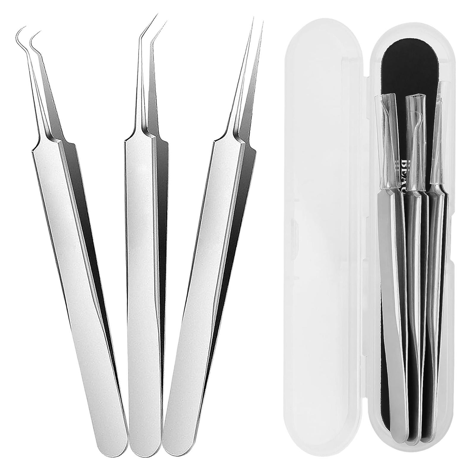 Kit de Pinzas para Puntos Negros WSYUB - Acero Inoxidable 3 en 1
