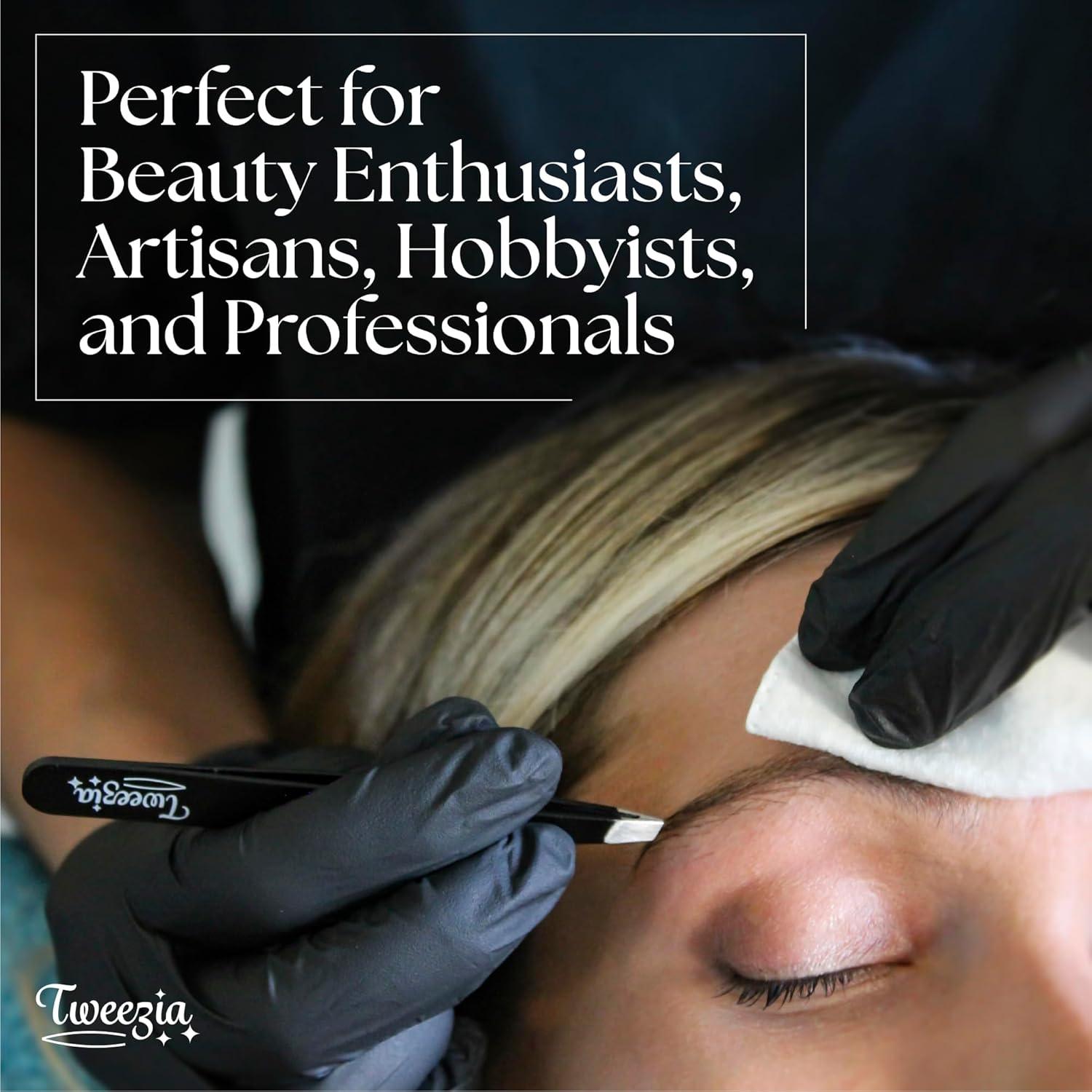 Juego de Pinzas de Acero Inoxidable TWEEZIA - 4 Puntas de Precisión