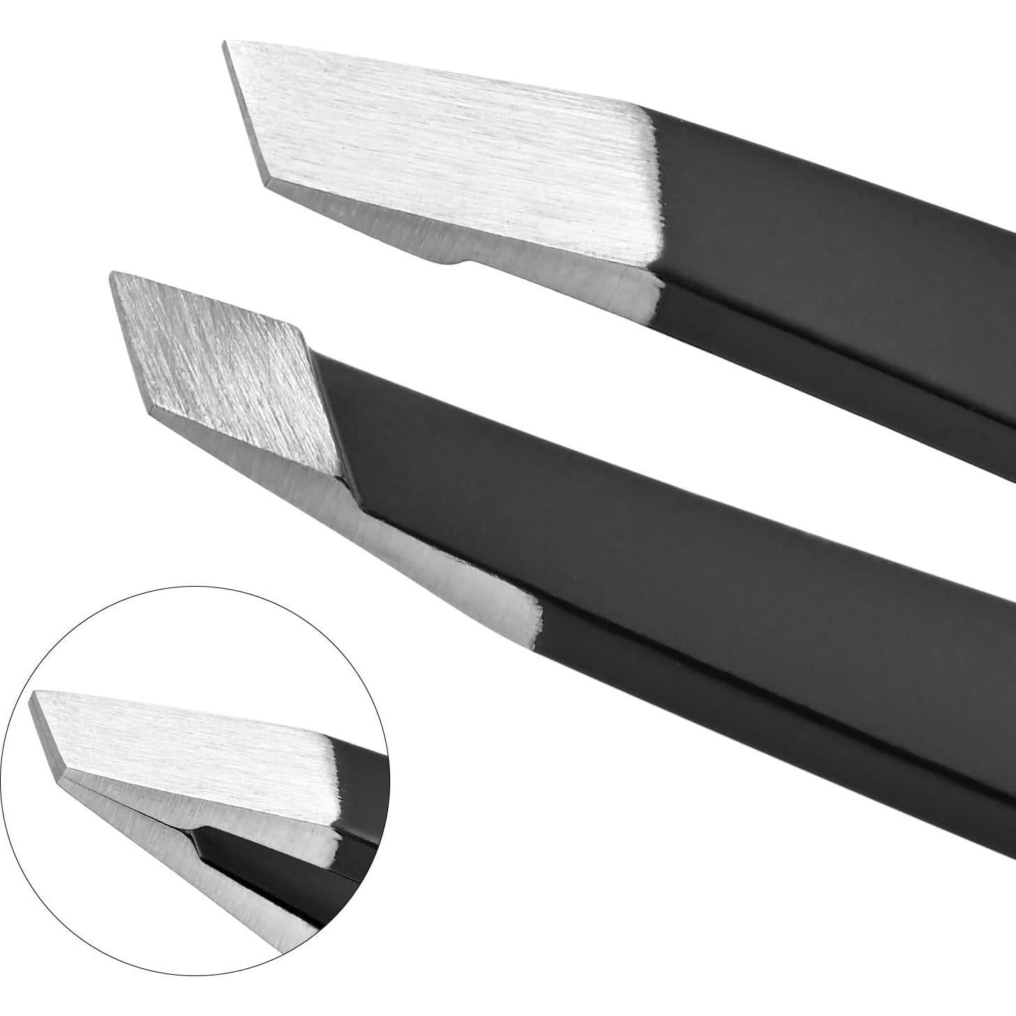 Juego de 2 Pinzas Smafixt de Acero Inoxidable para Vello Facial