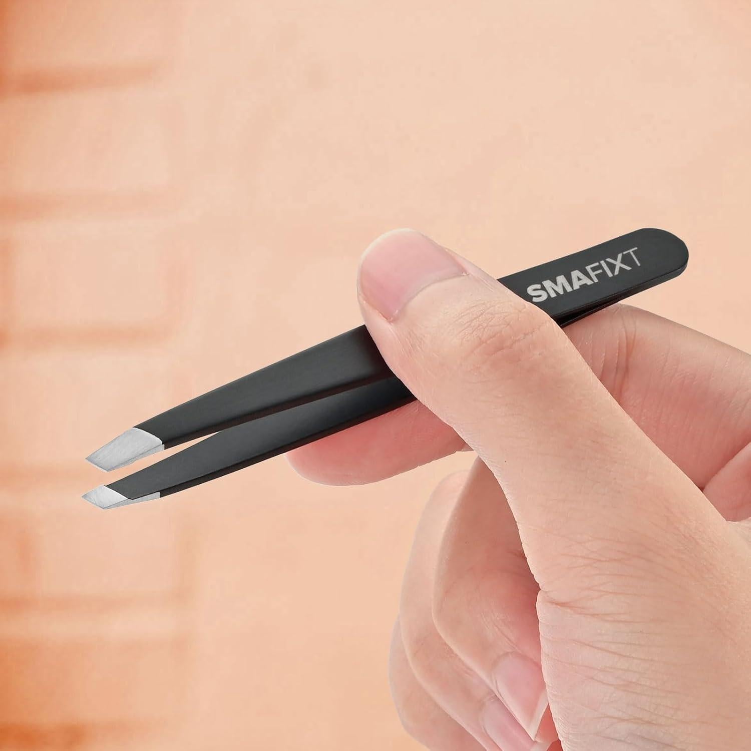 Juego de 2 Pinzas Smafixt de Acero Inoxidable para Vello Facial