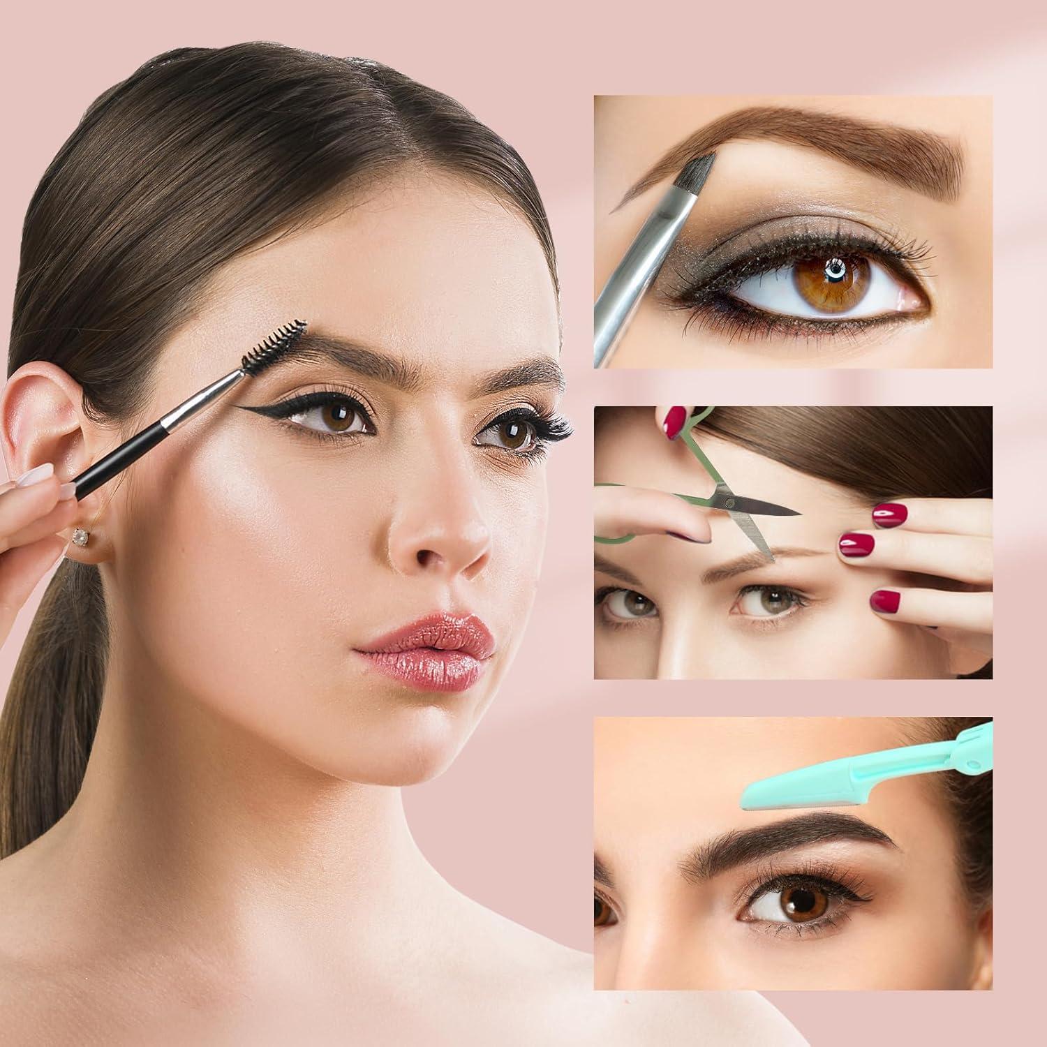 Kit de Pinzas para Cejas SWEET VIEW 7 Piezas Acero Inoxidable