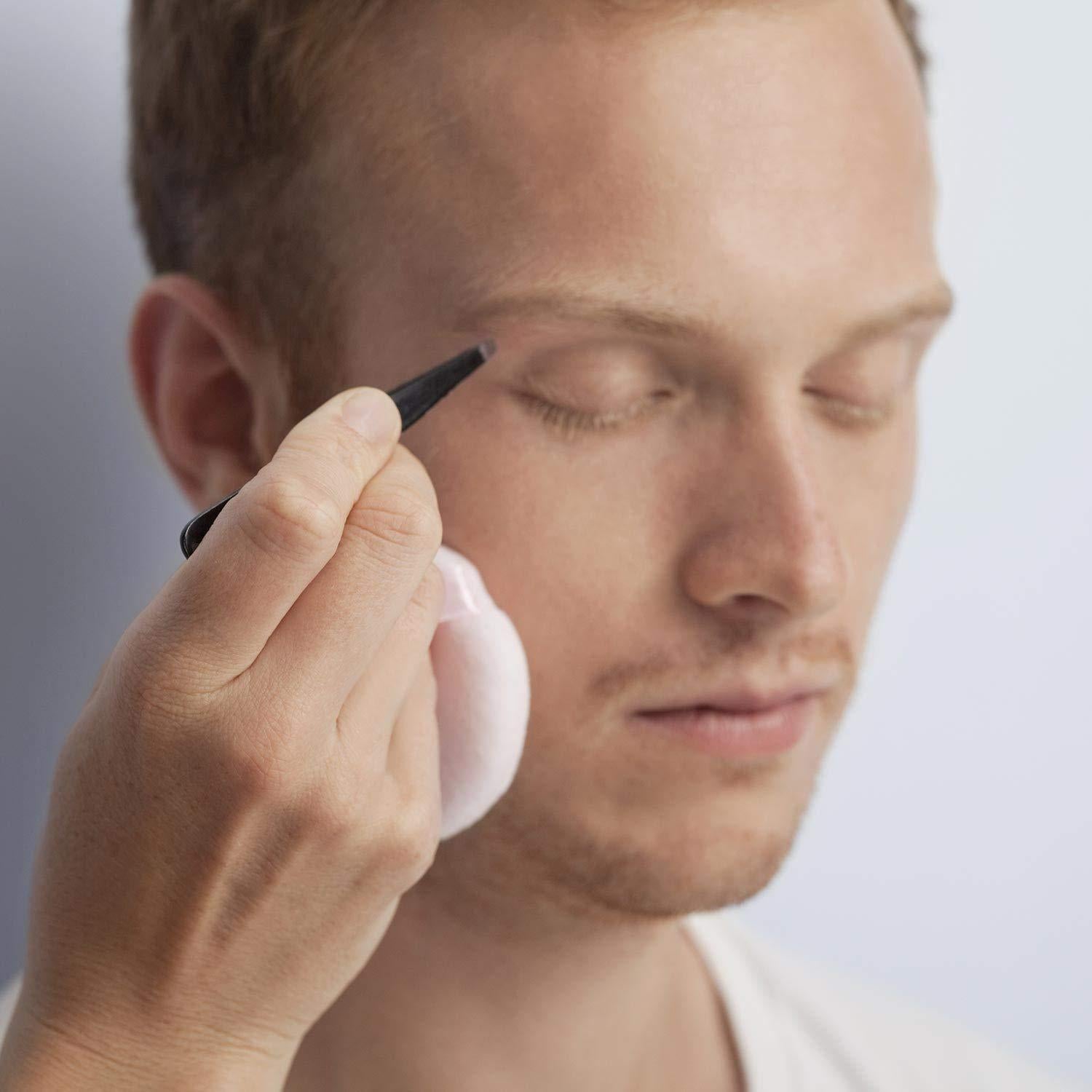 Juego de 12 Pinzas para Cejas Mudder de Acero Inoxidable Negro