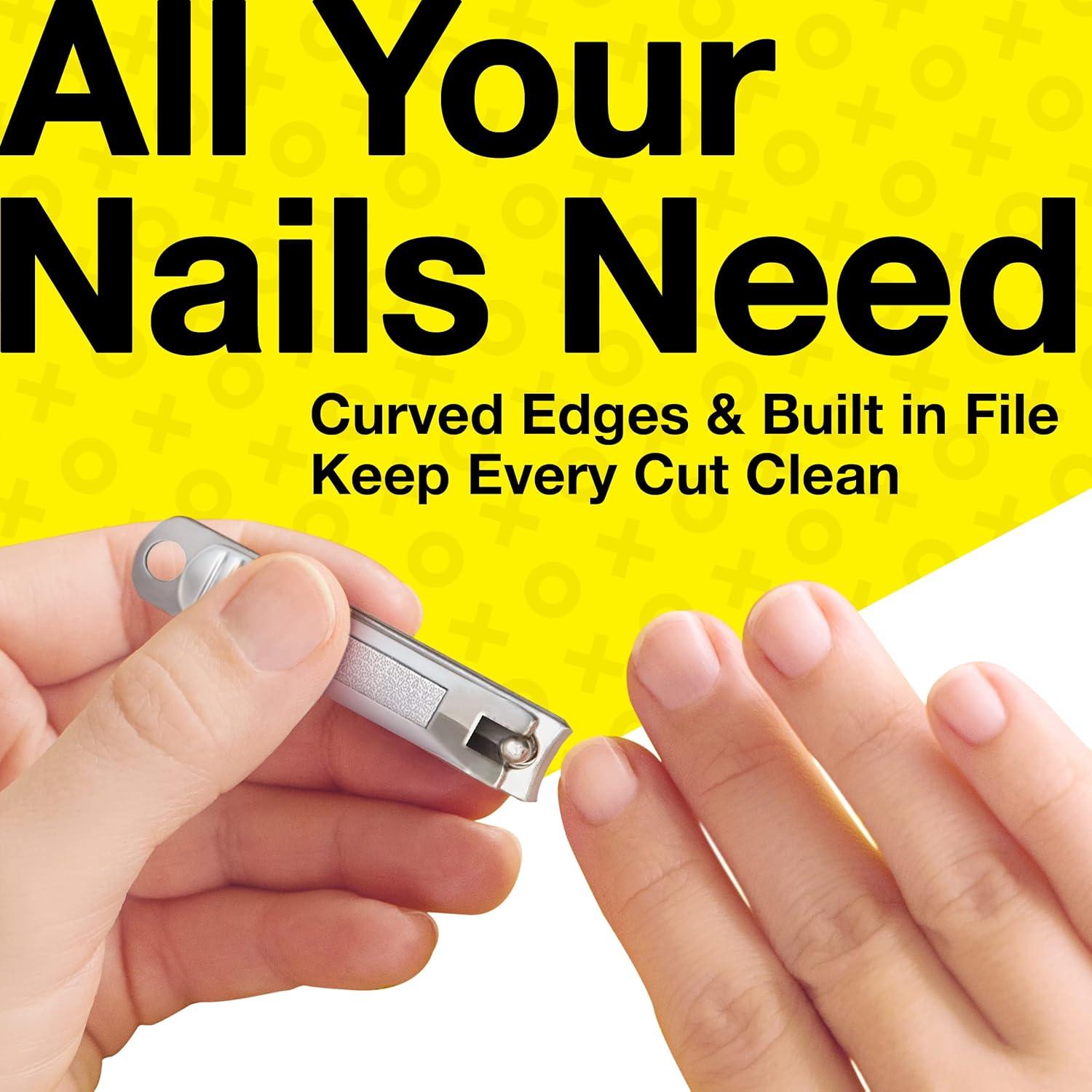 Juego de Cortauñas Harperton Ultra Afilados con Lima - Plata