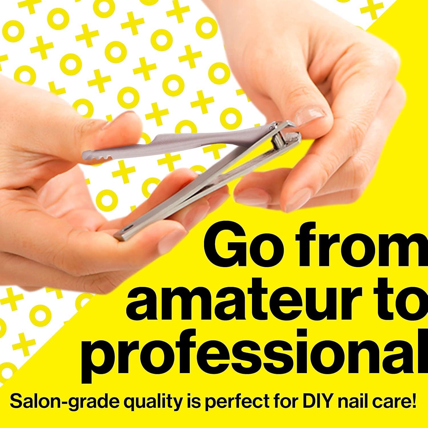 Juego de Cortauñas Harperton Ultra Afilados con Lima - Plata