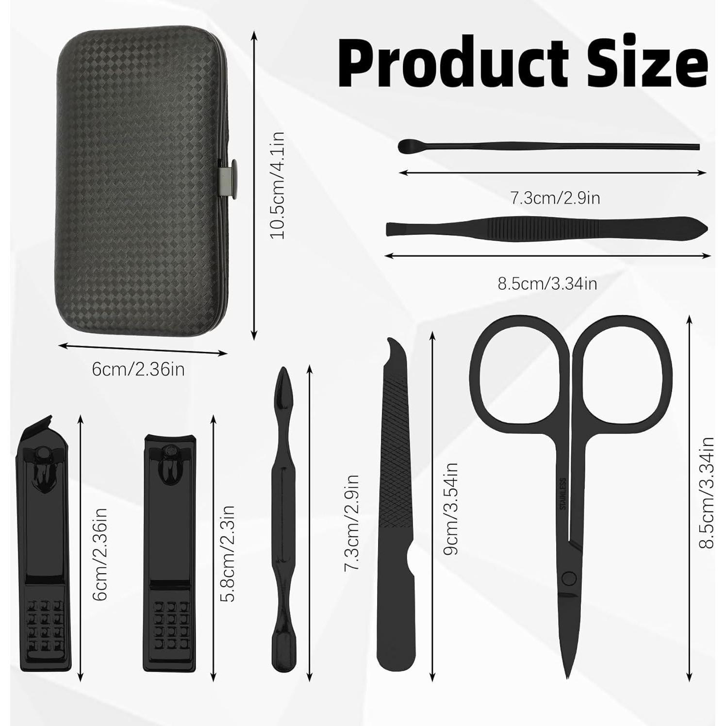 Set de Manicura 8 en 1 XiuGlimpse Estuche de Viaje