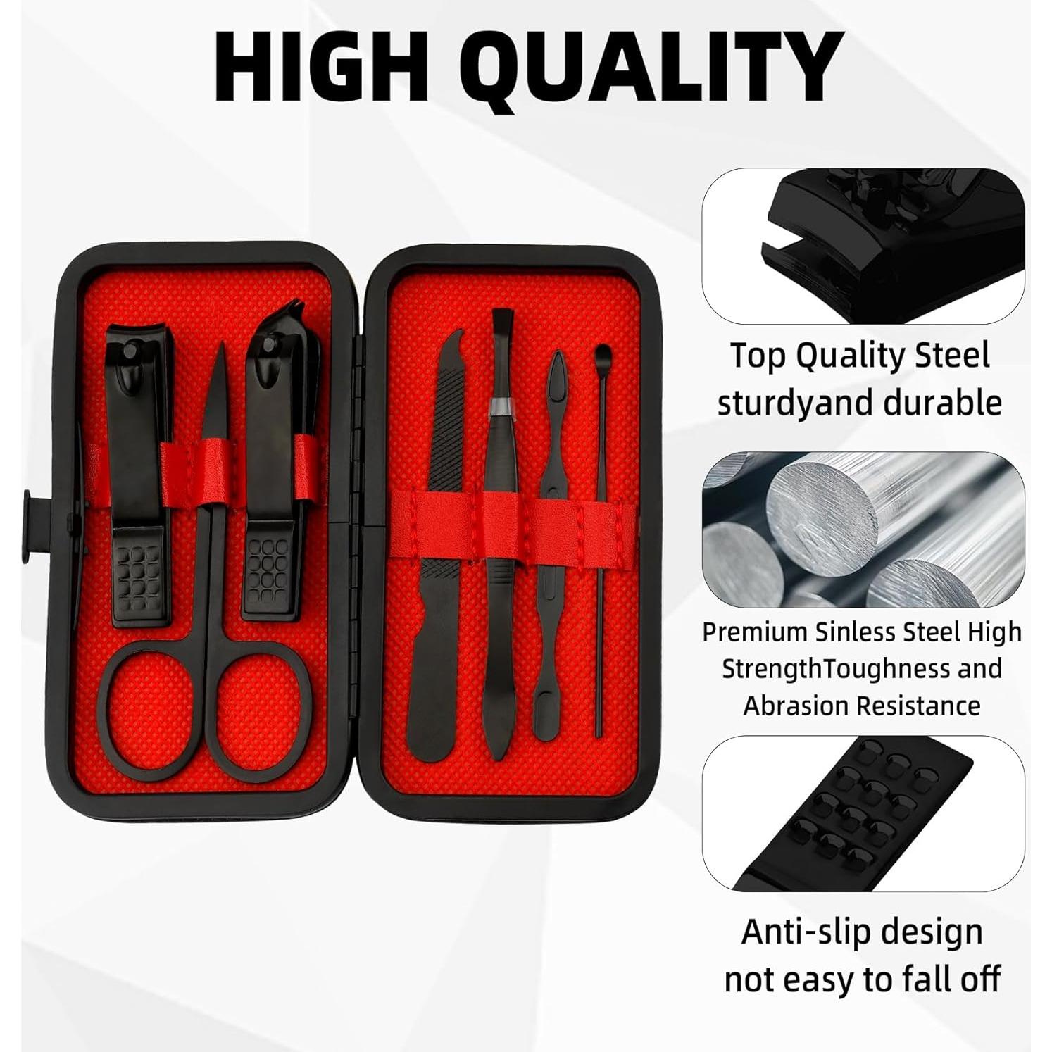 Set de Manicura 8 en 1 XiuGlimpse Estuche de Viaje