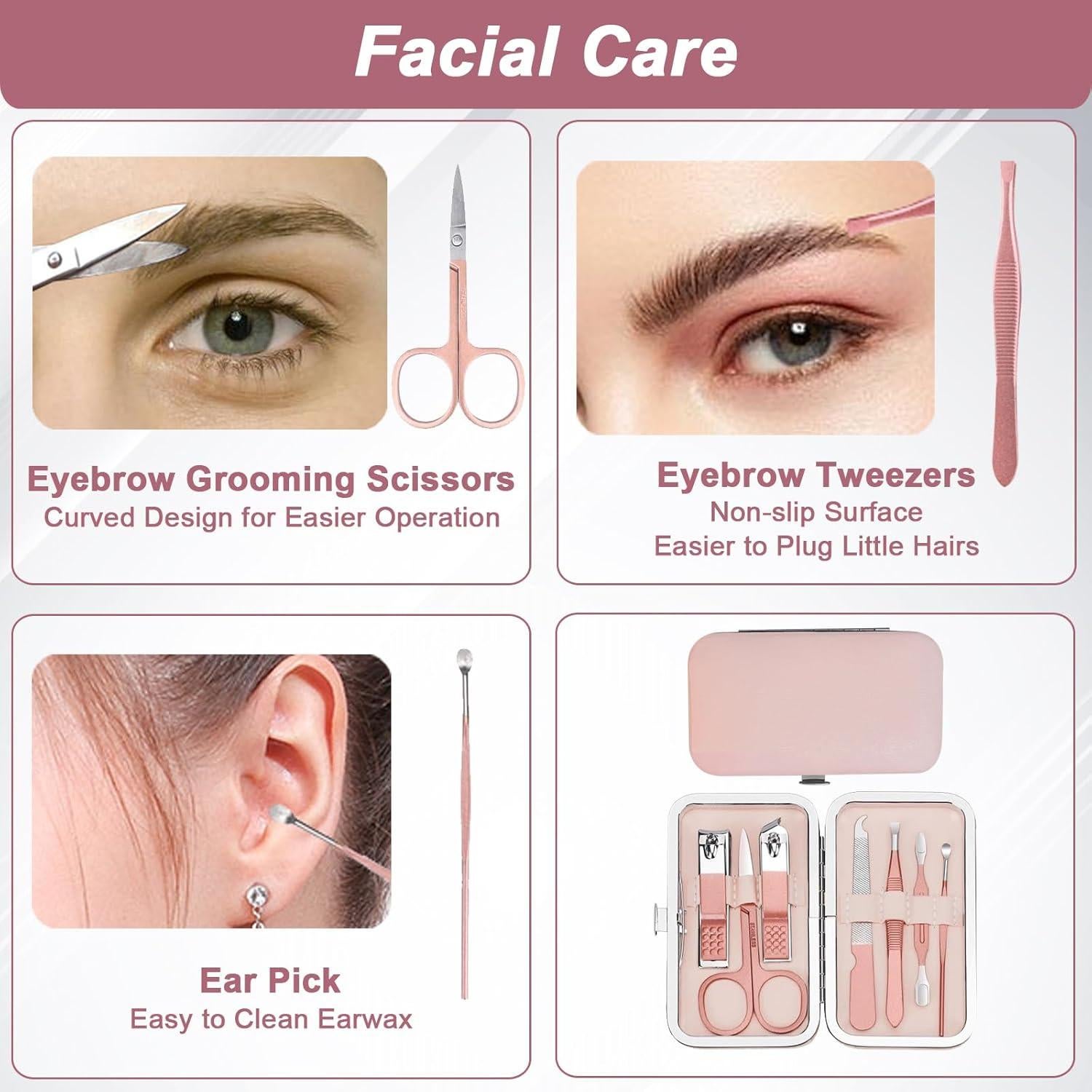 Juego de Manicura 7 en 1 WOXVM con Estuche de Viaje