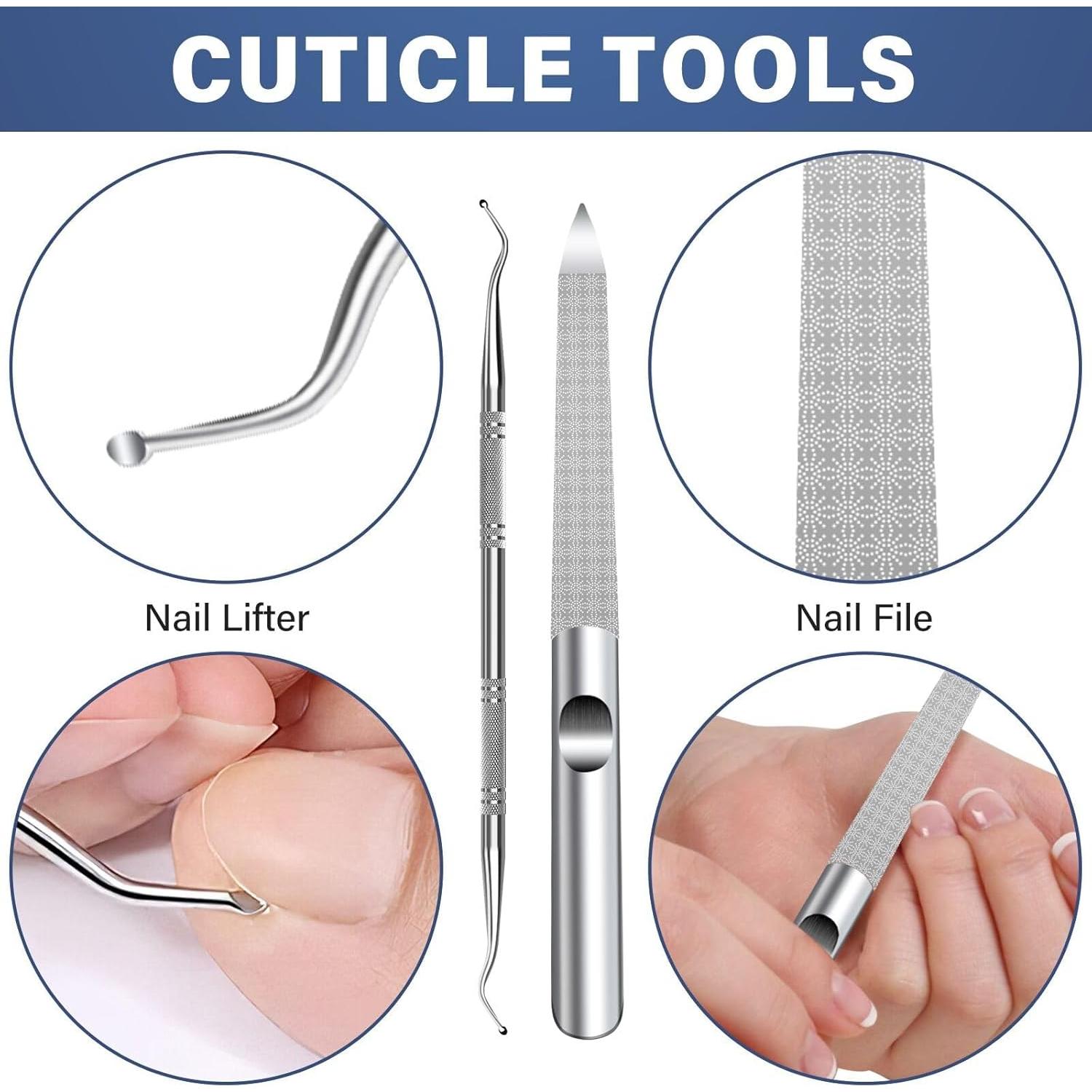 Juego de Cortauñas DRMODE 5 en 1 para Uñas Gruesas