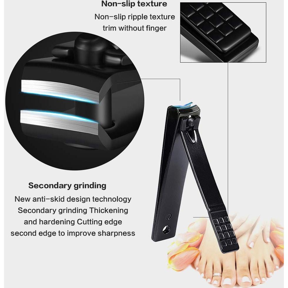 Kit de Cortauñas QLNE de Acero Inoxidable 15 Piezas