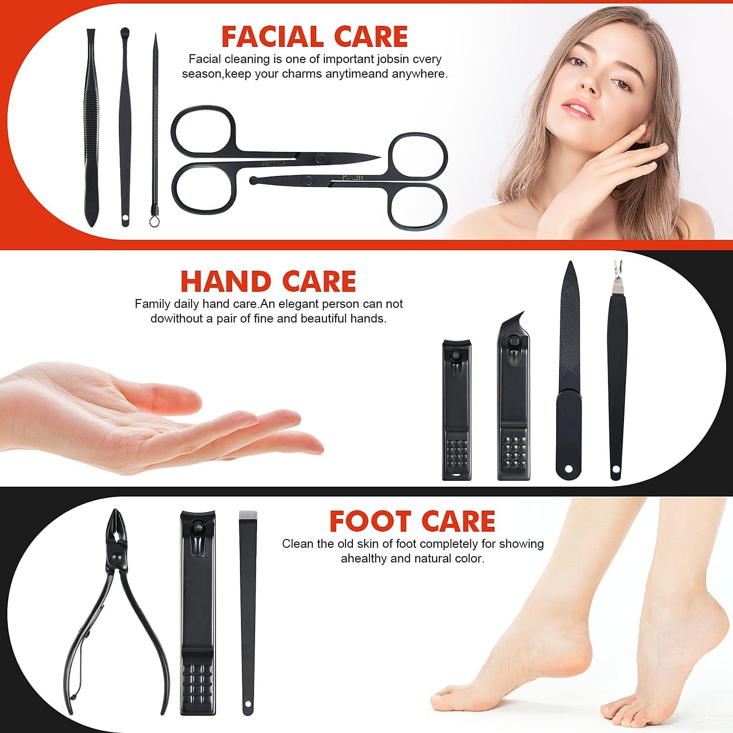 Kit de Manicura y Pedicura 12 Piezas Mastaking Acero Inoxidable