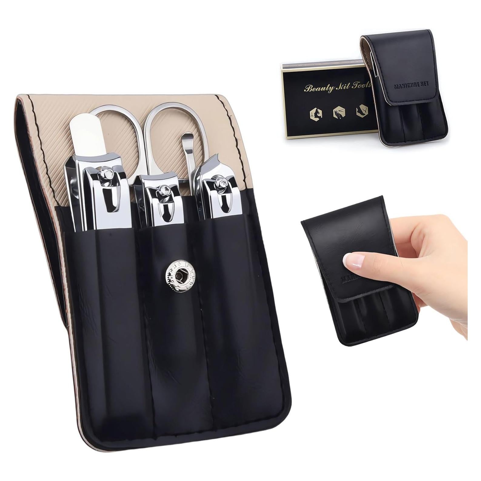 Juego de Cortauñas NEMIBAD 6 Piezas Acero Inoxidable Viaje