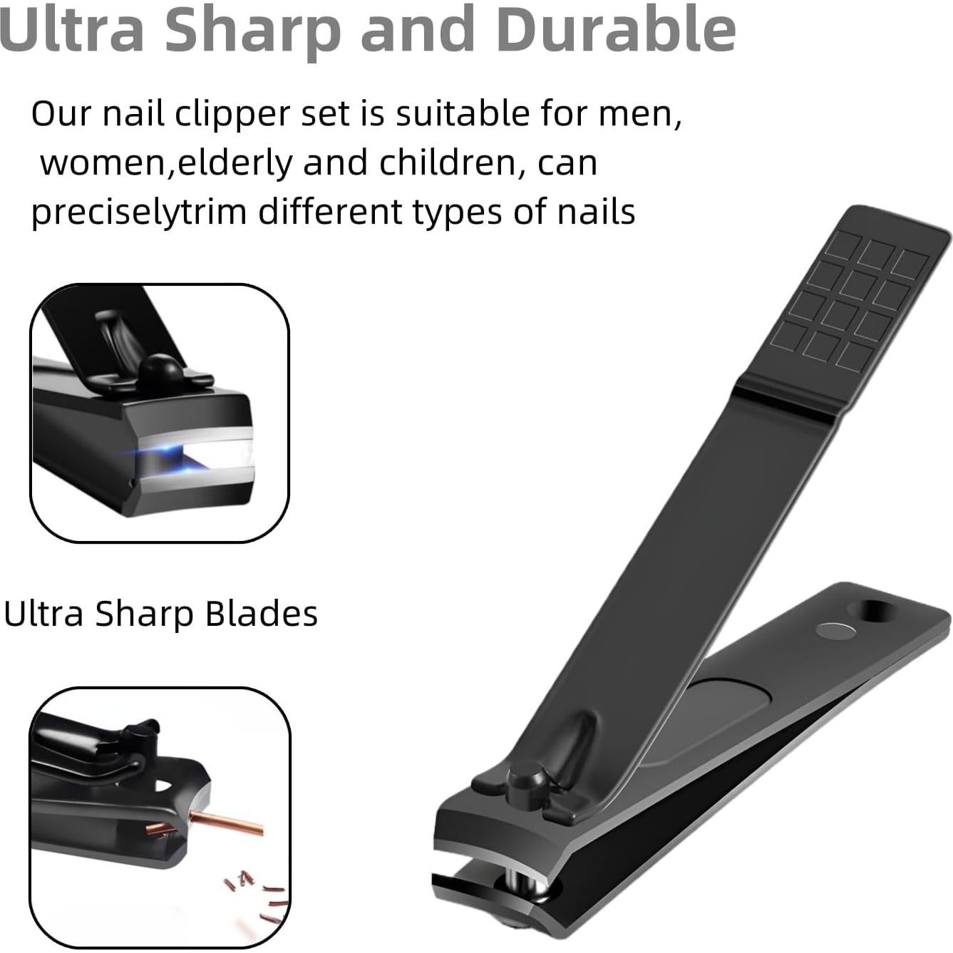 Set de Cortauñas Profesional FIXBODY 10 Piezas Manicura y Pedicura