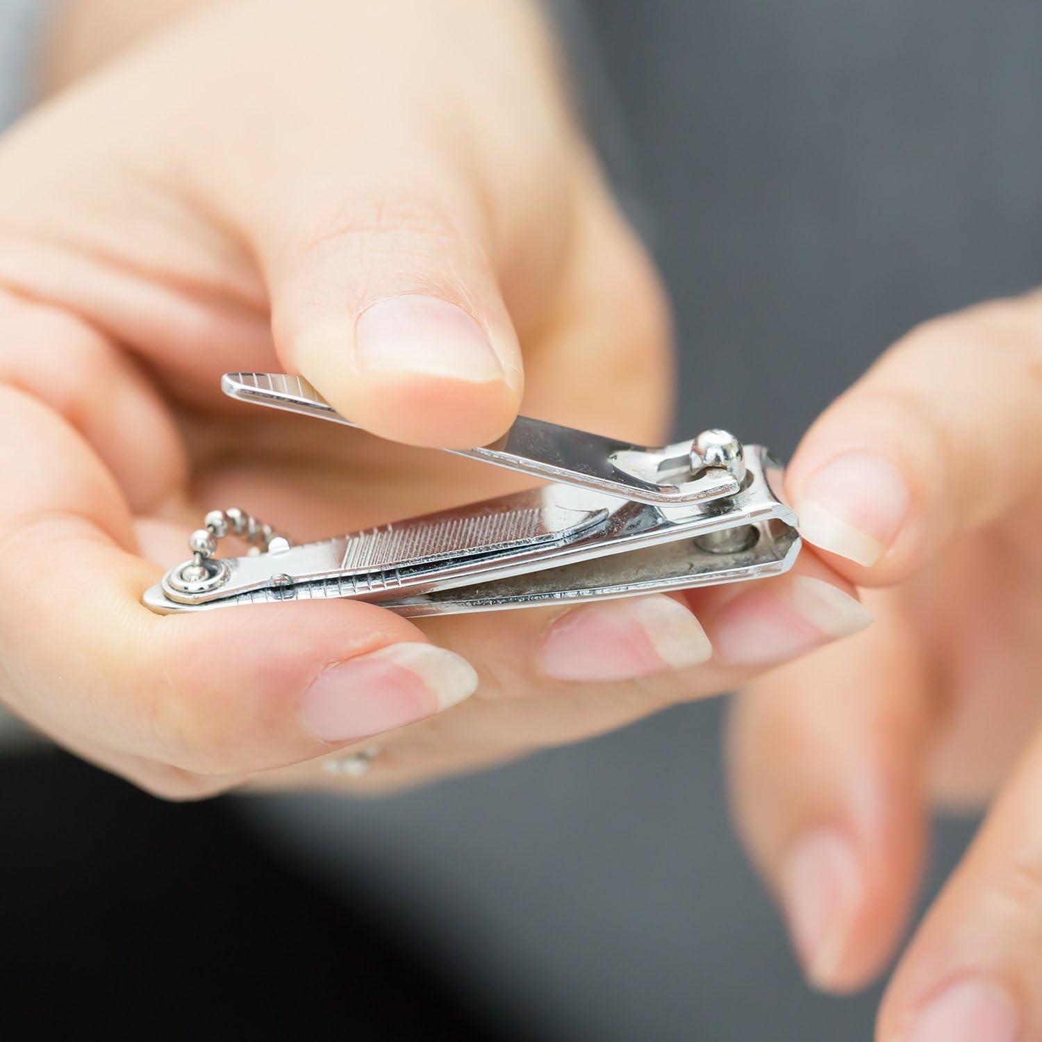 Set de 12 Cortauñas de Acero Inoxidable Bememo Plata