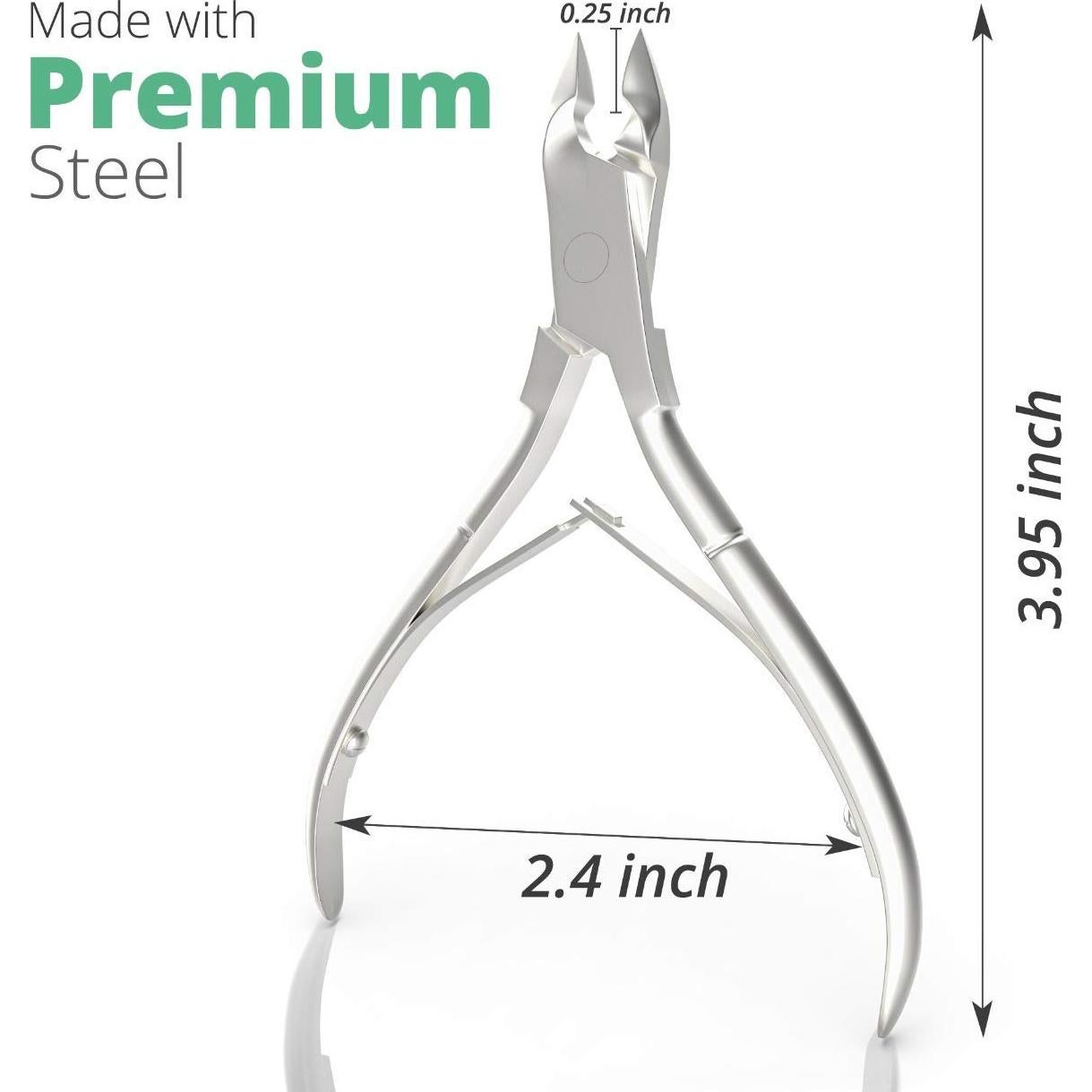 Cortador de Cutículas Profesional Acero Inoxidable Plata