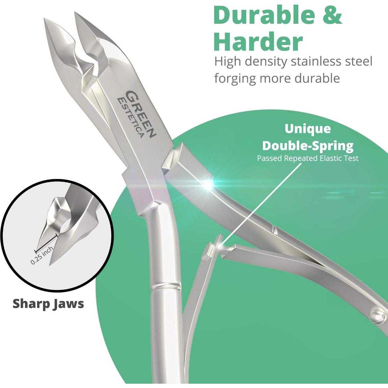 Cortador de Cutículas Profesional Acero Inoxidable Plata