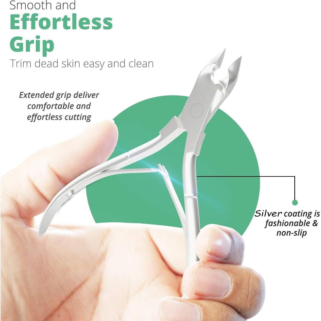 Cortador de Cutículas Profesional Acero Inoxidable Plata