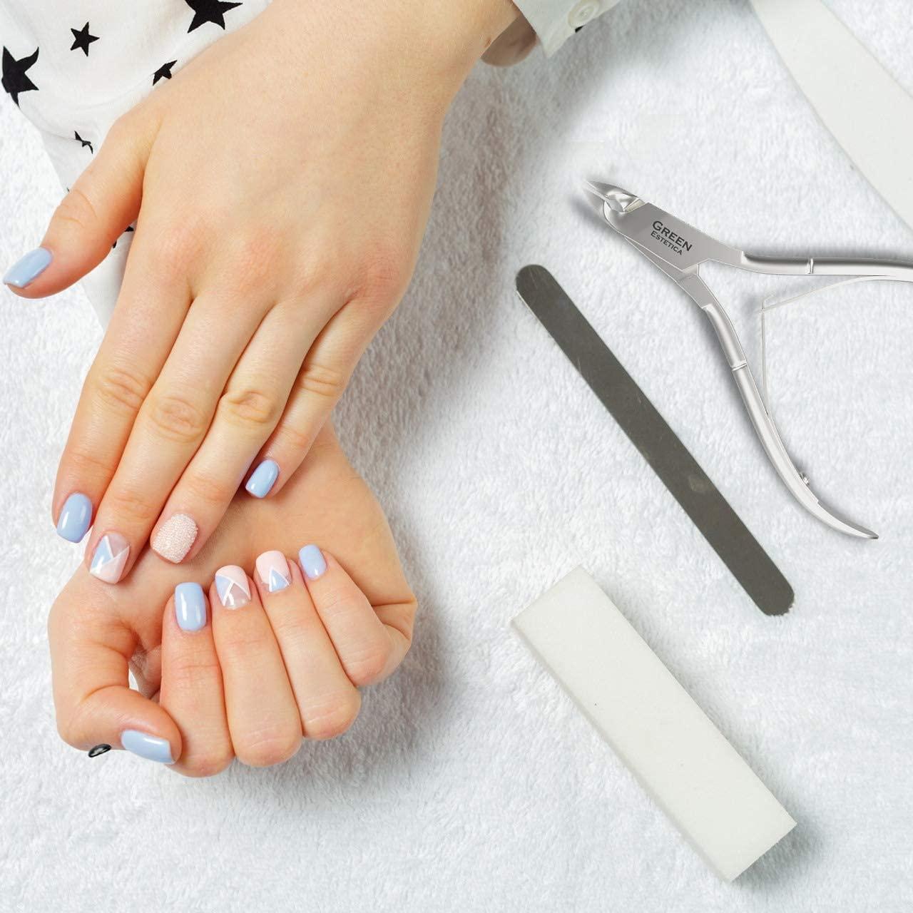 Cortador de Cutículas Profesional Acero Inoxidable Plata