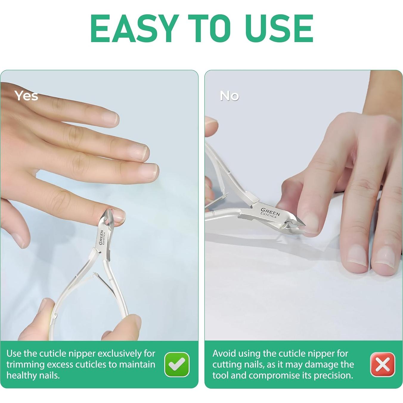 Cortador de Cutículas Profesional Acero Inoxidable Plata