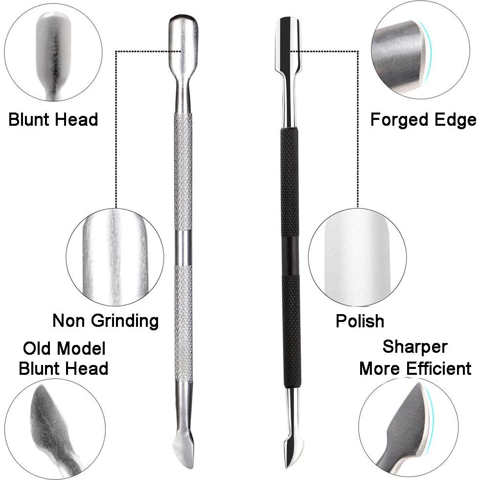 Cortador y Empujador de Cutículas Ejiubas Acero Inoxidable