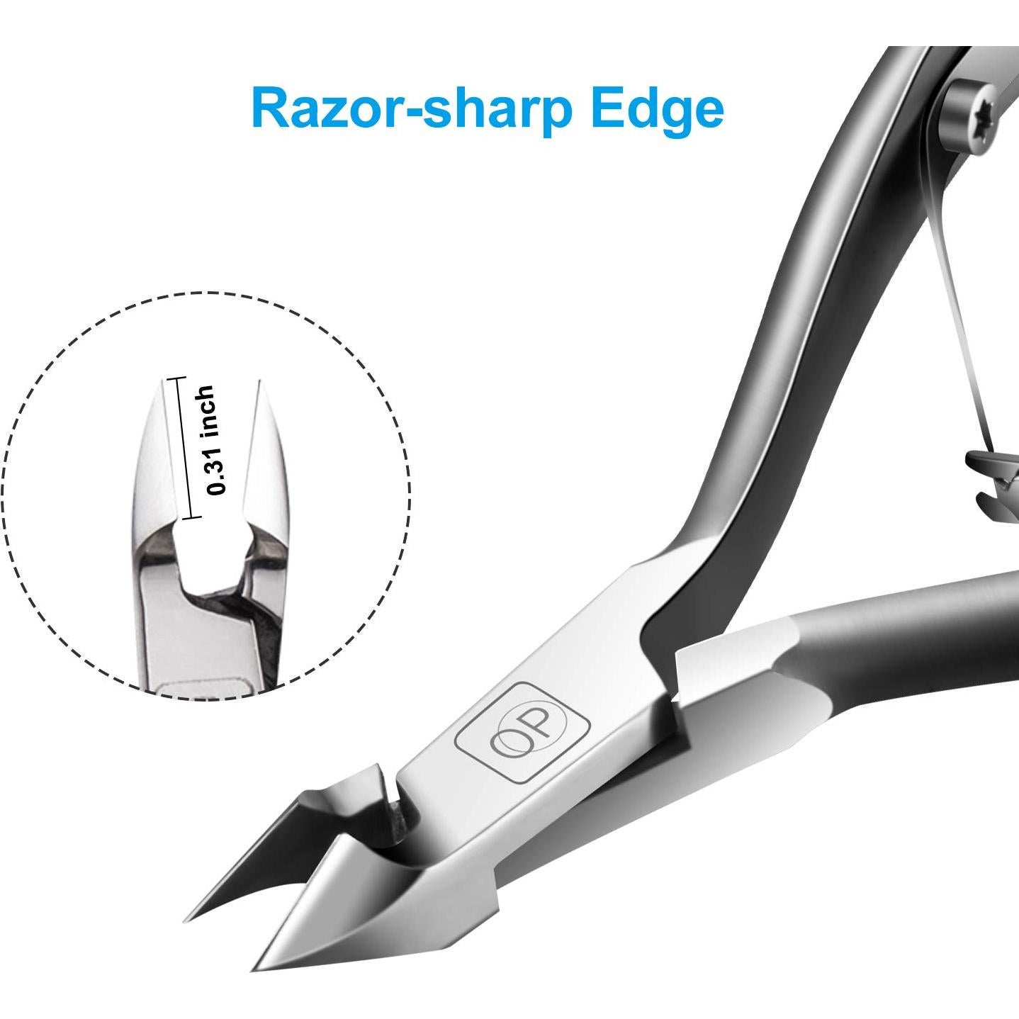 Cortador de Cutículas opove X7 Acero Inoxidable Gris Espacial