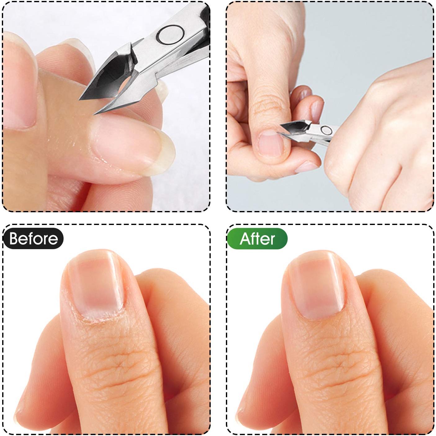 Cortador de Cutículas opove X7 Acero Inoxidable Gris Espacial