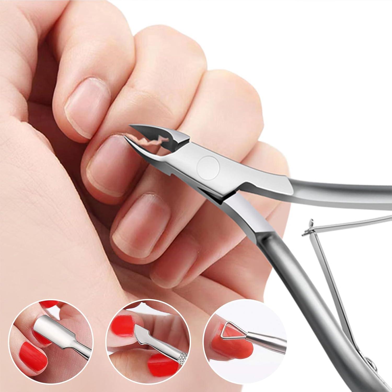 Kit de Recortadores de Cutículas Cbiumpro 5 Piezas Acero Inoxidable