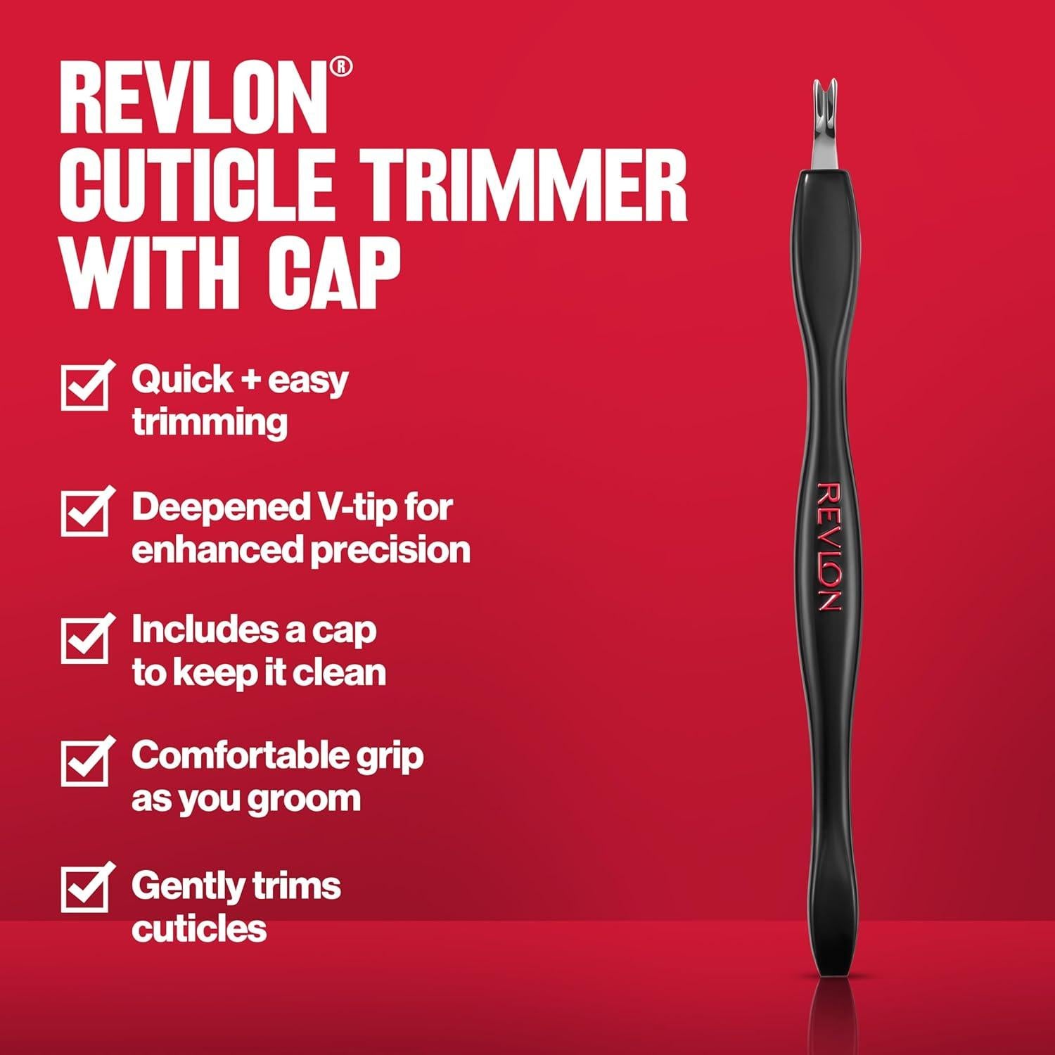 Recortador de Cutículas Revlon Punta V Alta Precisión 1 Unidad